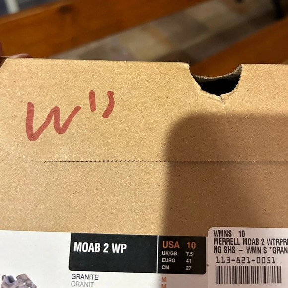 Merrell Women’s Size 10 Moab 2 Waterproof Hiking Shoes Low Boots Grey NWT - Picture 3 of 11